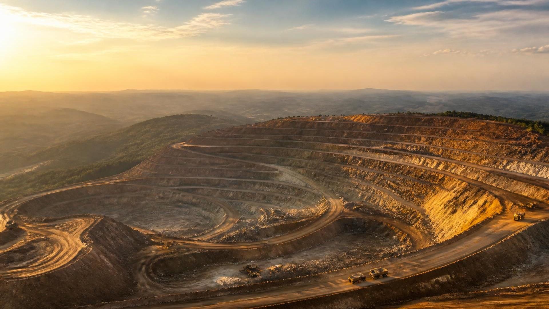 Open-pit mining operation